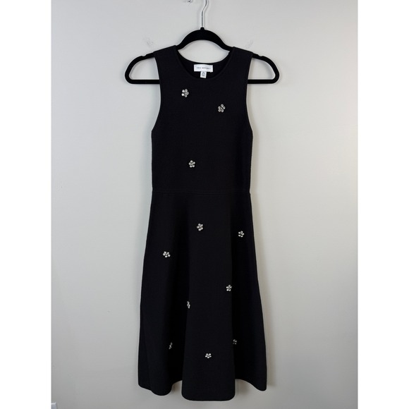 Free Assembly Dresses & Skirts - Free Assembly Women's Size XS Black Beaded Sleeveless Midi Sweater Dress